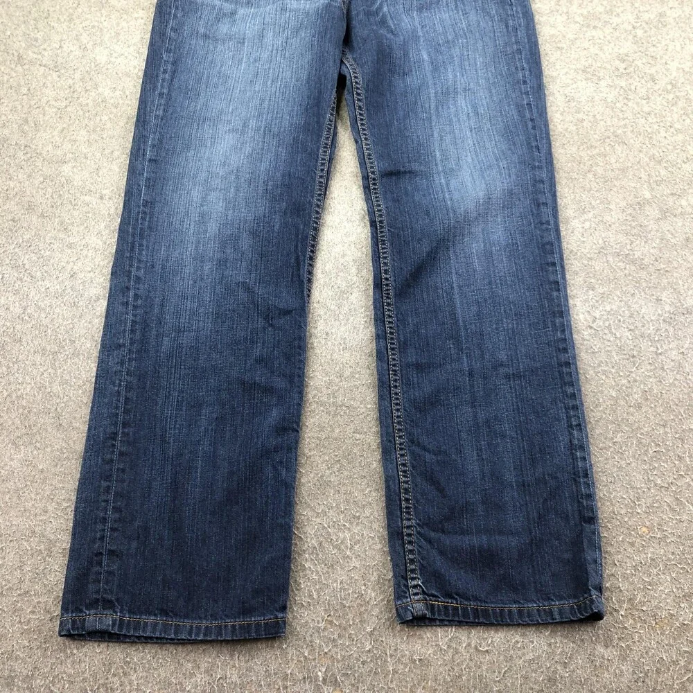 Levis 514 Jeans Mens 34x32 Blue Medium Wash Regular Straight Denim Pants Casual
